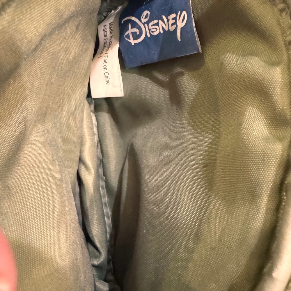 Disney Mickey Mouse Cosmetic Bag Pouch Zippered Travel Organizer Green - Picture 3 of 5